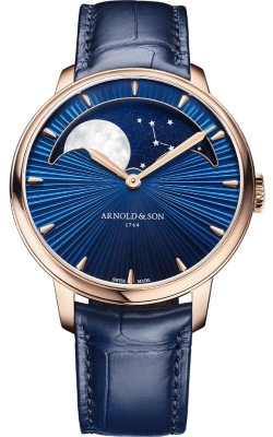 Arnold & Son Perpetual Moon RG Blue dial 41.5mm Watch 1GLBR.U01A.C200A