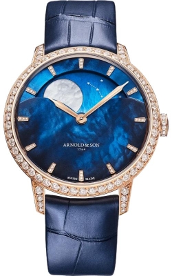 Arnold & Son Perpetual Moon RG Blue dial 38mm Watch 1GLMR.U01A.C206A